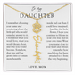 Daughter Birth Flower Custom Name Necklace | Watching You Bloom