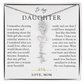 Daughter Birth Flower Custom Name Necklace | Watching You Bloom