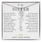 Sister Birth Flower Custom Name Necklace | Your Name is Part of My Story