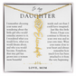 Daughter Birth Flower Custom Name Necklace | Watching You Bloom