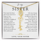 Sister Birth Flower Custom Name Necklace | Your Name is Part of My Story