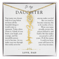 Daughter Birth Flower Custom Name Necklace | Wear Your Name Proudly