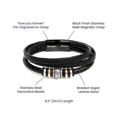 To My Dad From Son Bracelet