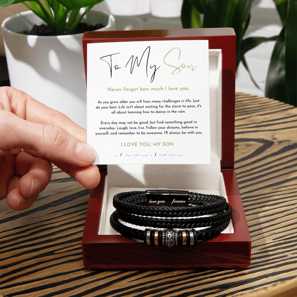 To My Son Bracelet (As You Grow Older)
