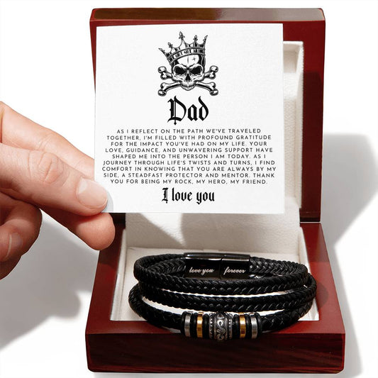 Skull King Dad Bracelet