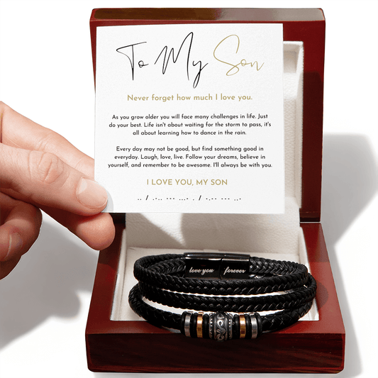 To My Son Bracelet (As You Grow Older)