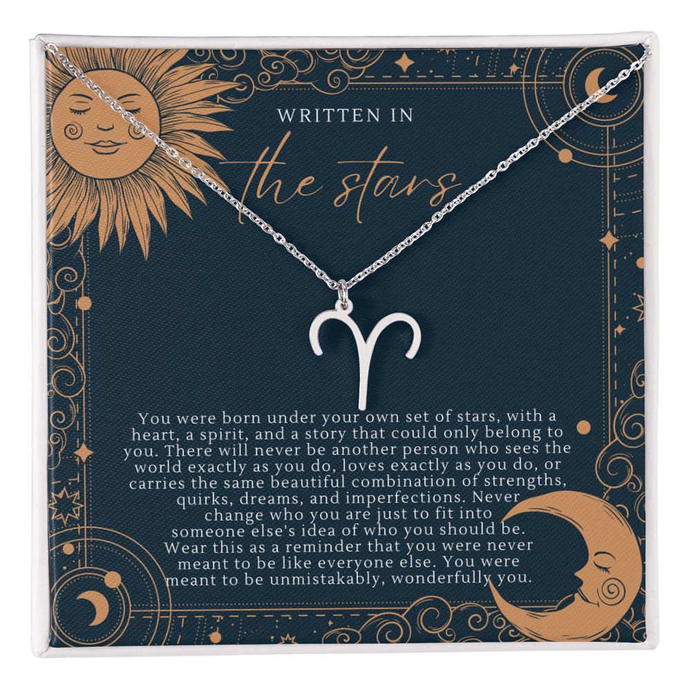 Zodiac Necklace |  Written In The Stars Sun & Moon