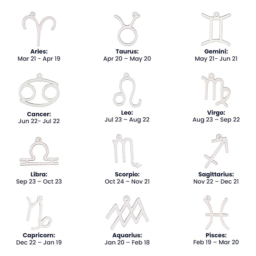 Zodiac Necklace |  Written In The Stars Sun & Moon