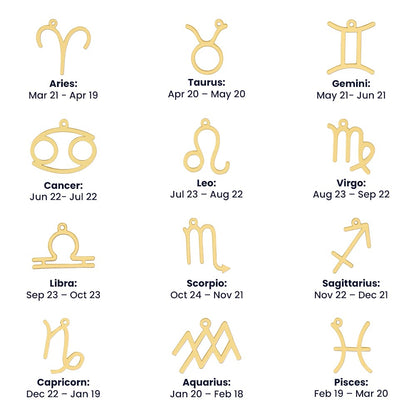 Zodiac Necklace |  Written In The Stars Sun & Moon