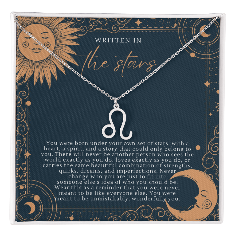 Zodiac Necklace |  Written In The Stars Sun & Moon