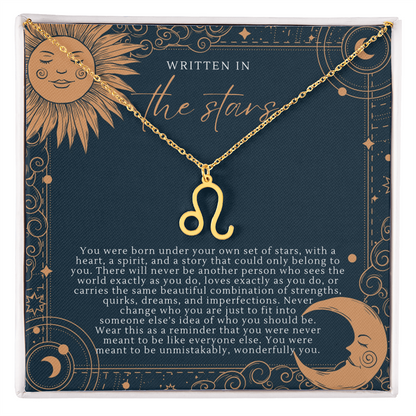 Zodiac Necklace |  Written In The Stars Sun & Moon