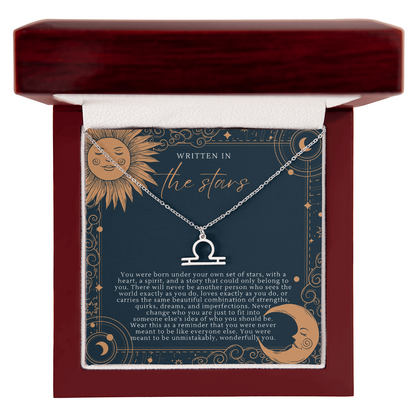 Zodiac Necklace |  Written In The Stars Sun & Moon