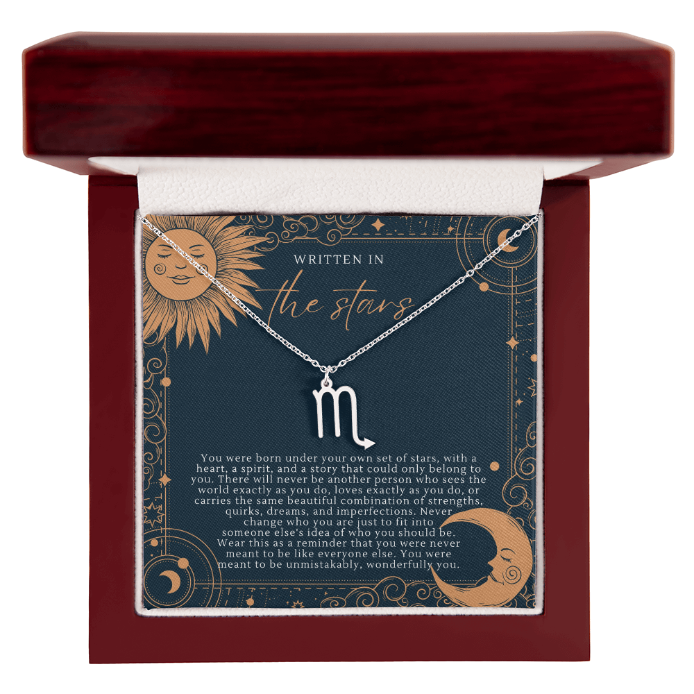 Zodiac Necklace |  Written In The Stars Sun & Moon