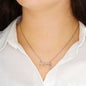 Girlfriend Scripted Love Necklace | The First I Love You Black Lace