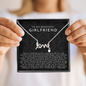 Girlfriend Scripted Love Necklace | The First I Love You Black Lace