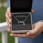Girlfriend Scripted Love Necklace | The First I Love You Black Lace