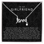 Girlfriend Love Necklace | The First I Love You Not The Last  Black Lace