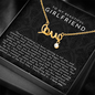 Girlfriend Scripted Love Necklace | The First I Love You Black Lace