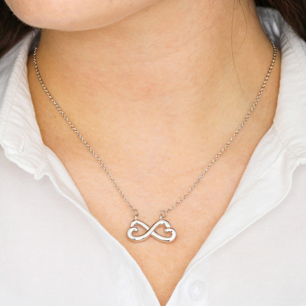 Girlfriend Infinite Love Necklace | The First I Love You Not The Last Black Lace