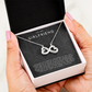 To My Girlfriend - Infinite Hearts Necklace