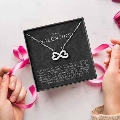 To My Valentine Endless Love Necklace