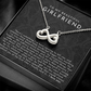 Girlfriend Infinite Love Necklace | The First I Love You Black Lace