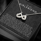 Girlfriend Infinite Love Necklace | The First I Love You Not The Last Black Lace