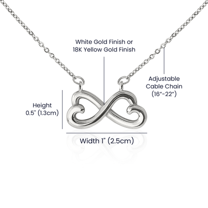 To My Daughter - Infinity Love Necklace