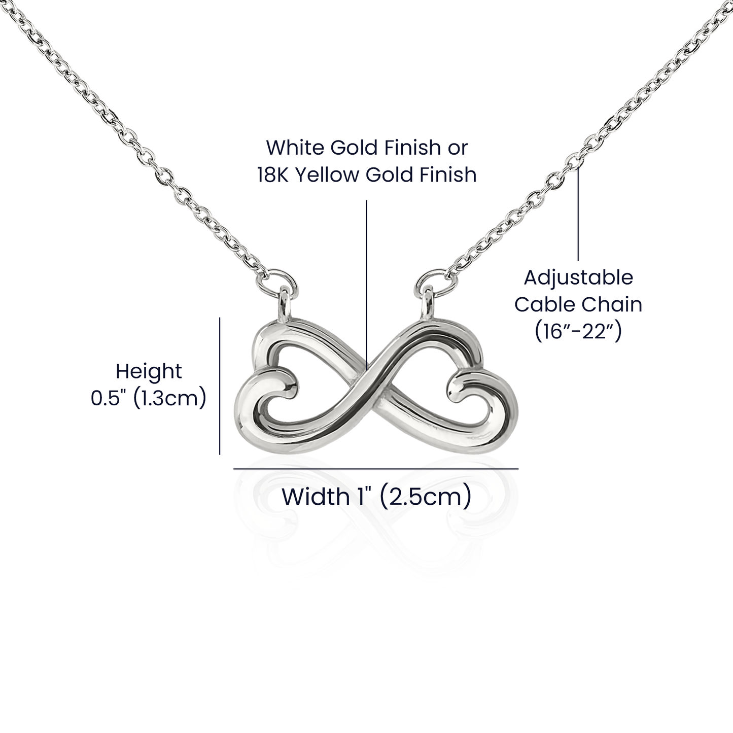 Girlfriend Infinite Love Necklace | The First I Love You Black Lace