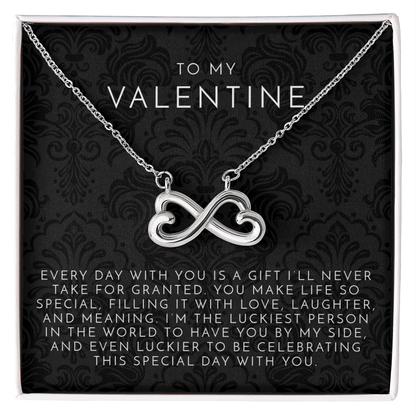 To My Valentine Endless Love Necklace