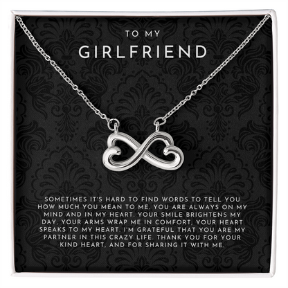 To My Girlfriend - Infinite Hearts Necklace
