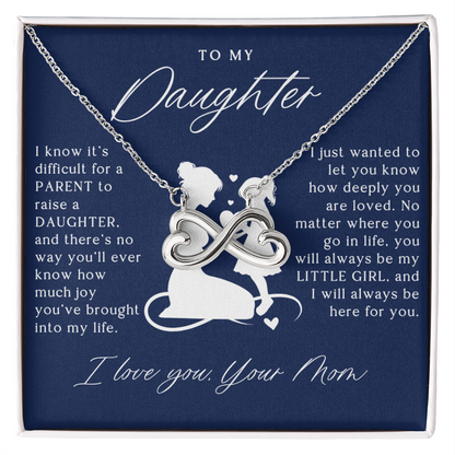 To My Daughter - Infinity Love Necklace