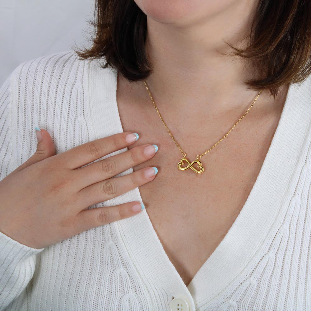 Girlfriend Infinite Love Necklace | The First I Love You Not The Last Black Lace
