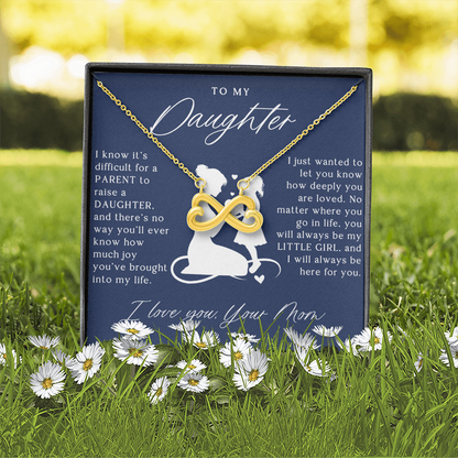 To My Daughter - Infinity Love Necklace