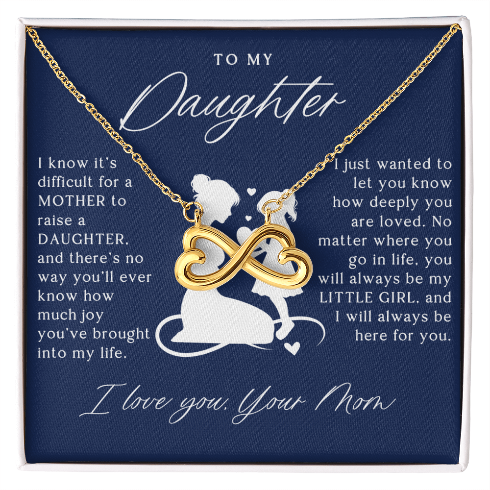 To My Daughter From Mom - Infinity Love Necklace