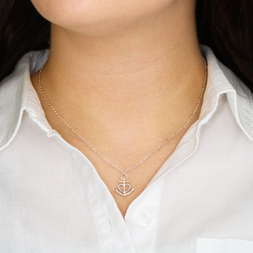 To My Wife | You're My Anchor Necklace