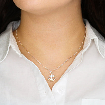 To My Wife | You're My Anchor Necklace