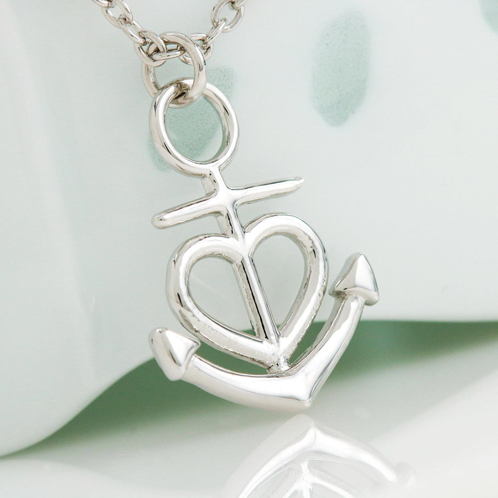 To Daughter From Dad Anchor Necklace | Safe Harbor
