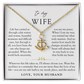 To My Wife | You're My Anchor Necklace