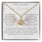 Anchor In Heaven Memorial Necklace