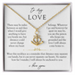 To My Love Long Distance Necklace | Anchored To You