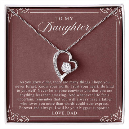 To My Daughter From Dad | Trust Your Heart Burgundy
