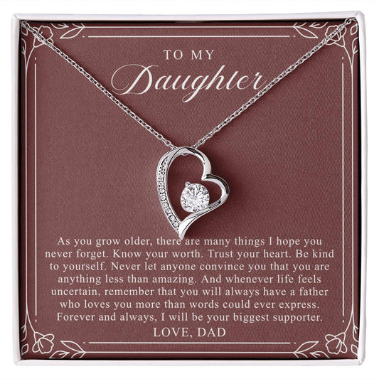 To My Daughter From Dad | Trust Your Heart Burgundy