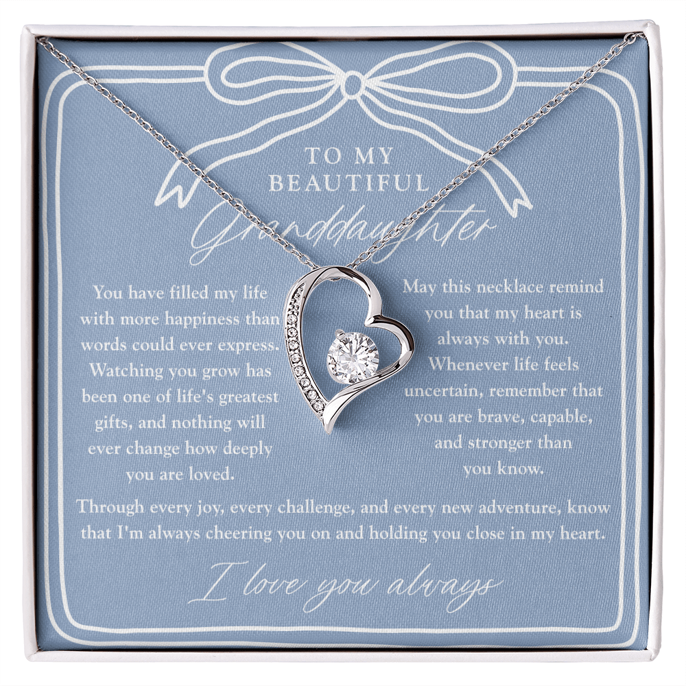To My Granddaughter | My Heart Is Always With You Dusty Blue
