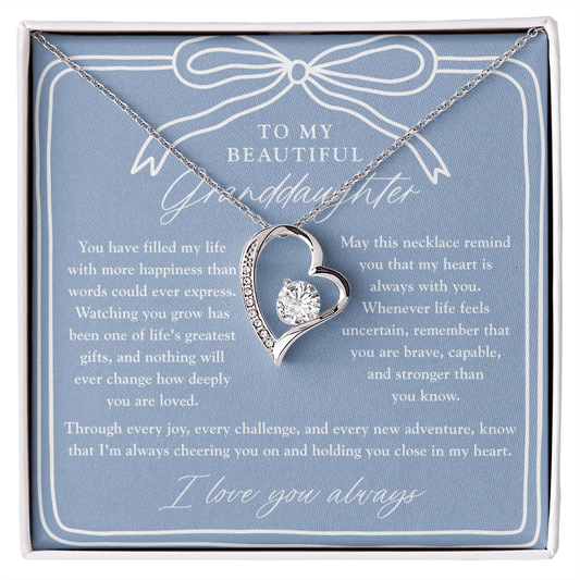 To My Granddaughter | My Heart Is Always With You Dusty Blue