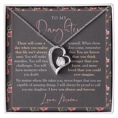 To My Daughter From Mom | Braver Than You Think Moody Floral