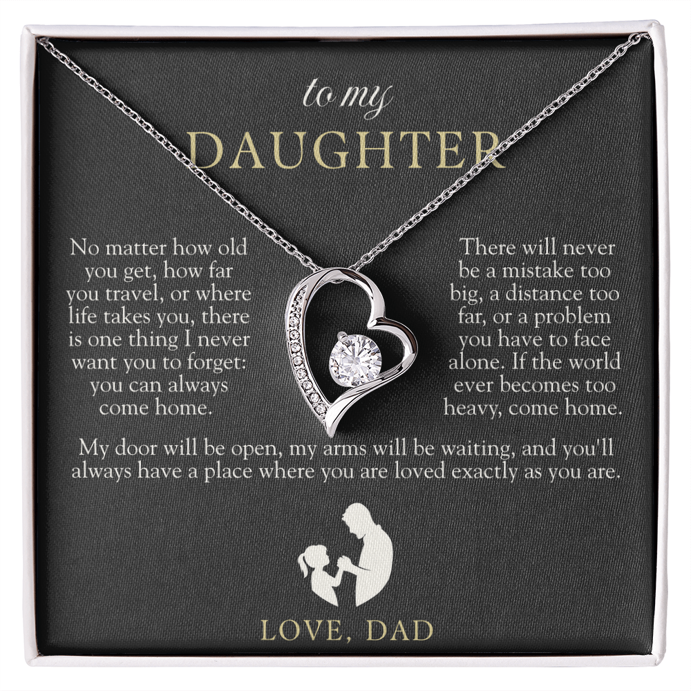 To My Daughter From Dad | Come Home Necklace