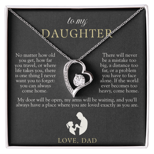 To My Daughter From Dad | Come Home Necklace