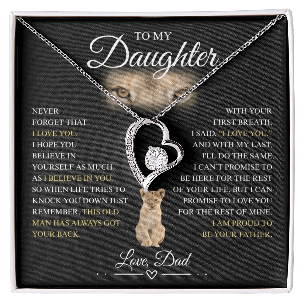 To My Daughter - Forever Love Necklace