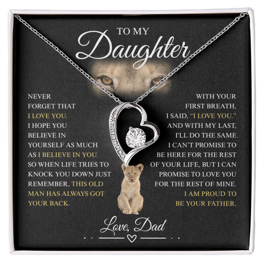 To My Daughter - Forever Love Necklace